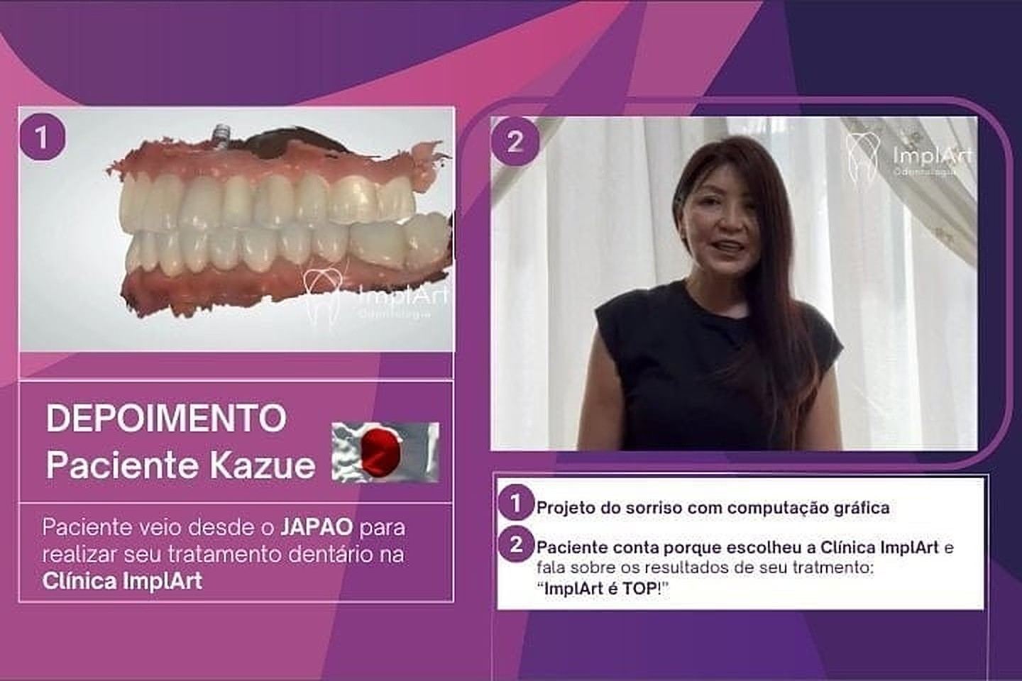 Depoimento da paciente Kazue, vinda do Japão